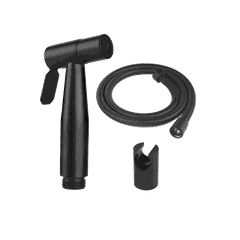 CB23 - Combo phòng tắm cao cấp . Bồn cầu trứng liền khối nắp UF chống xước, bàn đá 2 tầng đen vân mây.
