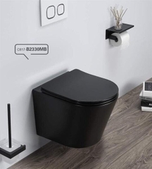 K6003T - Bồn cầu treo tường tét nước âm mà đen