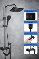  SC1105 - Sen cây nhiệt độ đen 4 nhấn củ vuông cao cấp
