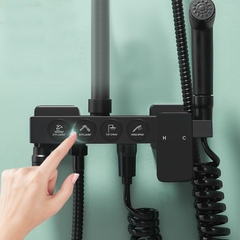 SC1105 - Sen cây nhiệt độ đen 4 nhấn củ vuông cao cấp