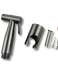 KANAX06 - Combo trọn bộ phòng tắm, bồn cầu liền khối,  bàn đá 2 tầng chậu sứ nổi, sen cây bàn phím ghi xám.........