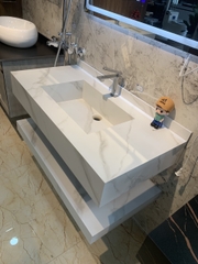 NT101 - Bàn đá nhân tạo liền khối chống xước cao cấp(Chưa bao gồm vòi và gương)