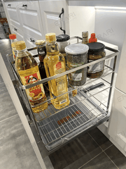 GV01 - Kệ gia vị nan dẹt Inox bóng cao cấp