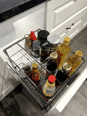 GV01 - Kệ gia vị nan dẹt Inox bóng cao cấp