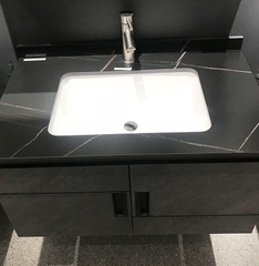 TC6936 - Tủ chậu nhựa PVC, mặt đá chống xước, chậu sứ âm, kích thước 50x80cm