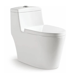 KA6031 - Bồn cầu liền khối trắng, men nano chống bám dính, nắp UF chông xước, bộ xả cao cấp, nước xả mạnh và êm.