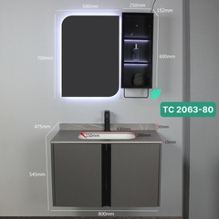 TỦ CHẬU NHỰA MẶT ĐÁ CHỐNG XƯỚC CHẬU SỨ ÂM TC2063