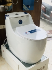 KANAX02 - Combo phòng tắm cao cấp, bồn cầu liền khối, sen cây hiển thị nhiệt độ, bàn đá 2 tầng...