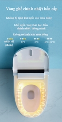 K6908 - Bồn cầu thông minh cao cấp full chức năng, tự động mở nắp, sấy khô, sưởi ấm ghế ngồi...