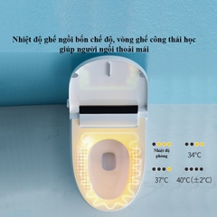 K6908 - Bồn cầu thông minh cao cấp full chức năng, tự động mở nắp, sấy khô, sưởi ấm ghế ngồi...