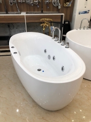 KB714 - Bồn tắm sục massager cao cấp, kích thước1700x700x600m. Tặng kèm kệ gỗ