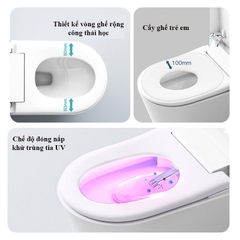 K6911 - Bồn cầu thông minh cao cấp full chức năng, tự động mở nắp, sấy khô, sưởi ấm ghế ngồi...