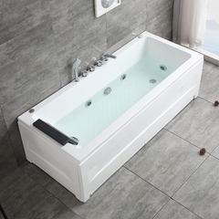 KB716 - Bồn tắm massager chữ nhật cao cấp, kích thước: 160x750x600mm