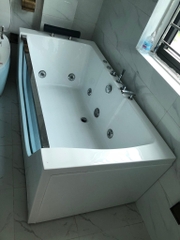 KB719 - Bồn tắm massager chữ nhật cao cấp, kích thước: 1700x750x650mm