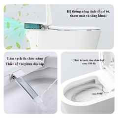K6912 - Bồn cầu thông minh cao cấp full chức năng, tự động mở nắp, sấy khô, sưởi ấm ghế ngồi...