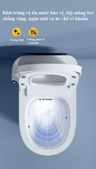 K6909 - Bồn Cầu Thông Minh nắp ngồi hình chữ U Vòng Mở Rộng Chỗ Ngồi. Bể Chứa Nước Giấu Kích Thước Lớn