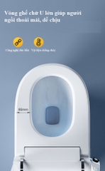 K6909 - Bồn Cầu Thông Minh nắp ngồi hình chữ U Vòng Mở Rộng Chỗ Ngồi. Bể Chứa Nước Giấu Kích Thước Lớn