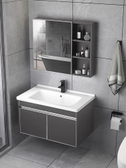 TC165 - Tủ chậu nhựa + inox cao cấp. KT: 48x80cm