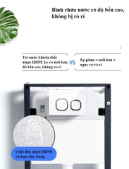 K6004T - Bồn cầu treo tường cao cấp, thân sứ tròn, nút nhấn nhựa tròn