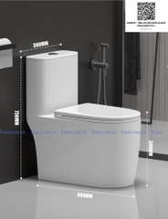 KA6037 - Bồn cầu liền khối xả nhấn công nghệ xả mới