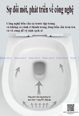 KA6037 - Bồn cầu liền khối xả nhấn công nghệ xả mới