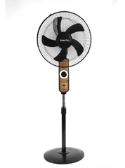 QT24 - Quạt tích điện năng lượng mặt trời không cần điện lưới, chạy liên tục 6 tiếng không cần cắm điện