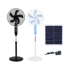QT24 - Quạt tích điện năng lượng mặt trời không cần điện lưới, chạy liên tục 6 tiếng không cần cắm điện