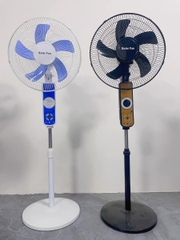 QT24 - Quạt tích điện năng lượng mặt trời không cần điện lưới, chạy liên tục 6 tiếng không cần cắm điện