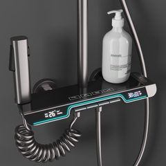 KANAX57B - Combo trọn bộ phòng tắm cao cấp, tủ chậu nhựa, bồn cầu men nano tuyết