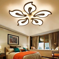 OT005 - 5 - Đèn chùm ốp trần 5 cánh cao cấp đường kính 60cm