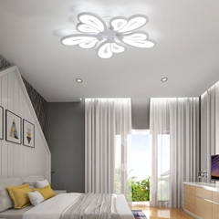 OT006 - 5 - Đèn pha lê ốp trần 5 cánh cao cấp đường kính 60cm