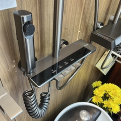 SC88 - Sen cây bàn phím, màn hình led hiển thị nhiệt độ màu ghi xám