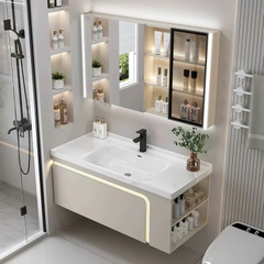 TC01K - Tủ chậu hàng đặt theo yêu cầu, có nhiều KT và màu sắc khác nhau, chất liệu nhựa PVC đặc chịu nước