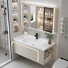 TC01K - Tủ chậu hàng đặt theo yêu cầu, có nhiều KT và màu sắc khác nhau, chất liệu nhựa PVC đặc chịu nước