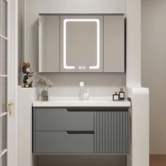 TC06K - Tủ chậu nhựa PVC đặc chịu nước màu ghi xám, hàng đặt theo yêu cầu, kích thước và màu sắc tùy chọn. LH để được giá tốt: 0975.296.975