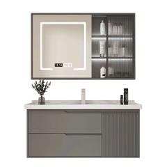 TC07K - Tủ chậu nhựa PVC đặc chịu nước màu ghi xám, hàng đặt theo yêu cầu, kích thước và màu sắc tùy chọn. LH để được giá tốt: 0975.296.975