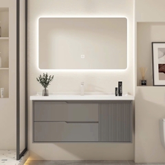 TC07K - Tủ chậu nhựa PVC đặc chịu nước màu ghi xám, hàng đặt theo yêu cầu, kích thước và màu sắc tùy chọn. LH để được giá tốt: 0975.296.975