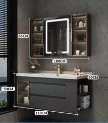 TC08K - Tủ chậu nhựa PVC đặc chịu nước màu ghi xám, hàng đặt theo yêu cầu, kích thước và màu sắc tùy chọn. LH để được giá tốt: 0975.296.975