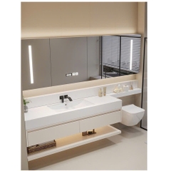 TC16K - Tủ bàn đá văng bồn cầu, nhựa PVC đặc chịu nước, hàng đặt theo yêu cầu, kích thước và màu sắc tùy chọn. LH để được giá tốt: 0975.296.975