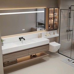 TC16K - Tủ bàn đá văng bồn cầu, nhựa PVC đặc chịu nước, hàng đặt theo yêu cầu, kích thước và màu sắc tùy chọn. LH để được giá tốt: 0975.296.975