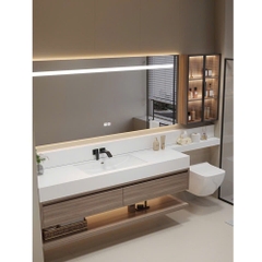 TC16K - Tủ bàn đá văng bồn cầu, nhựa PVC đặc chịu nước, hàng đặt theo yêu cầu, kích thước và màu sắc tùy chọn. LH để được giá tốt: 0975.296.975