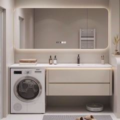 TC17K - Tủ chậu kết hợp máy giặt, nhựa PVC đặc chịu nước, hàng đặt theo yêu cầu, kích thước và màu sắc tùy chọn. LH để được giá tốt: 0975.296.975