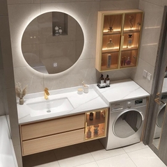 TC18K - Tủ chậu kết hợp máy giặt, nhựa PVC đặc chịu nước, hàng đặt theo yêu cầu, kích thước và màu sắc tùy chọn. LH để được giá tốt: 0975.296.975