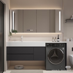 TC21K - Tủ chậu kết hợp máy giặt, nhựa PVC đặc chịu nước, hàng đặt theo yêu cầu, kích thước và màu sắc tùy chọn. LH để được giá tốt: 0975.296.975