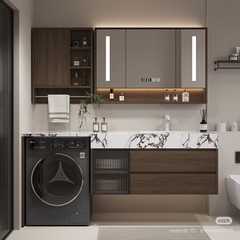 TC22K - Tủ chậu kết hợp máy giặt, nhựa PVC đặc chịu nước, hàng đặt theo yêu cầu, kích thước và màu sắc tùy chọn. LH để được giá tốt: 0975.296.975