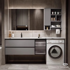 TC24K - Tủ chậu kết hợp máy giặt, nhựa PVC đặc chịu nước, hàng đặt theo yêu cầu, kích thước và màu sắc tùy chọn. LH để được giá tốt: 0975.296.975