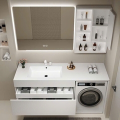 TC19K - Tủ chậu kết hợp máy giặt, nhựa PVC đặc chịu nước, hàng đặt theo yêu cầu, kích thước và màu sắc tùy chọn. LH để được giá tốt: 0975.296.975