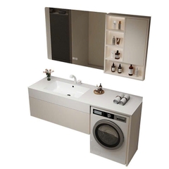 TC19K - Tủ chậu kết hợp máy giặt, nhựa PVC đặc chịu nước, hàng đặt theo yêu cầu, kích thước và màu sắc tùy chọn. LH để được giá tốt: 0975.296.975