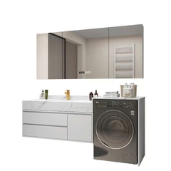 TC21K - Tủ chậu kết hợp máy giặt, nhựa PVC đặc chịu nước, hàng đặt theo yêu cầu, kích thước và màu sắc tùy chọn. LH để được giá tốt: 0975.296.975