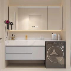 TC21K - Tủ chậu kết hợp máy giặt, nhựa PVC đặc chịu nước, hàng đặt theo yêu cầu, kích thước và màu sắc tùy chọn. LH để được giá tốt: 0975.296.975
